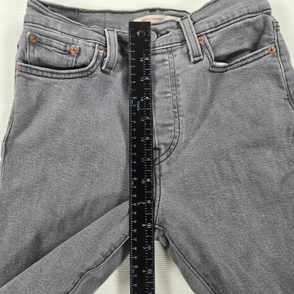 Levi's Wedgie Straight Fit Button Fly Jeans in Cosmic Comet Women's Size‎ 26 - Picture 7 of 9